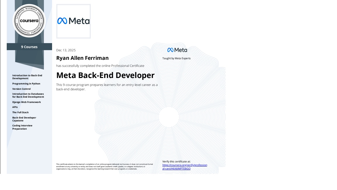 Meta Backend Developer