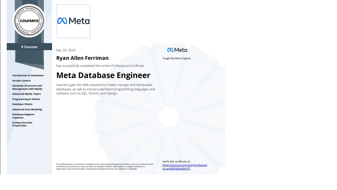 Meta Database Engineer